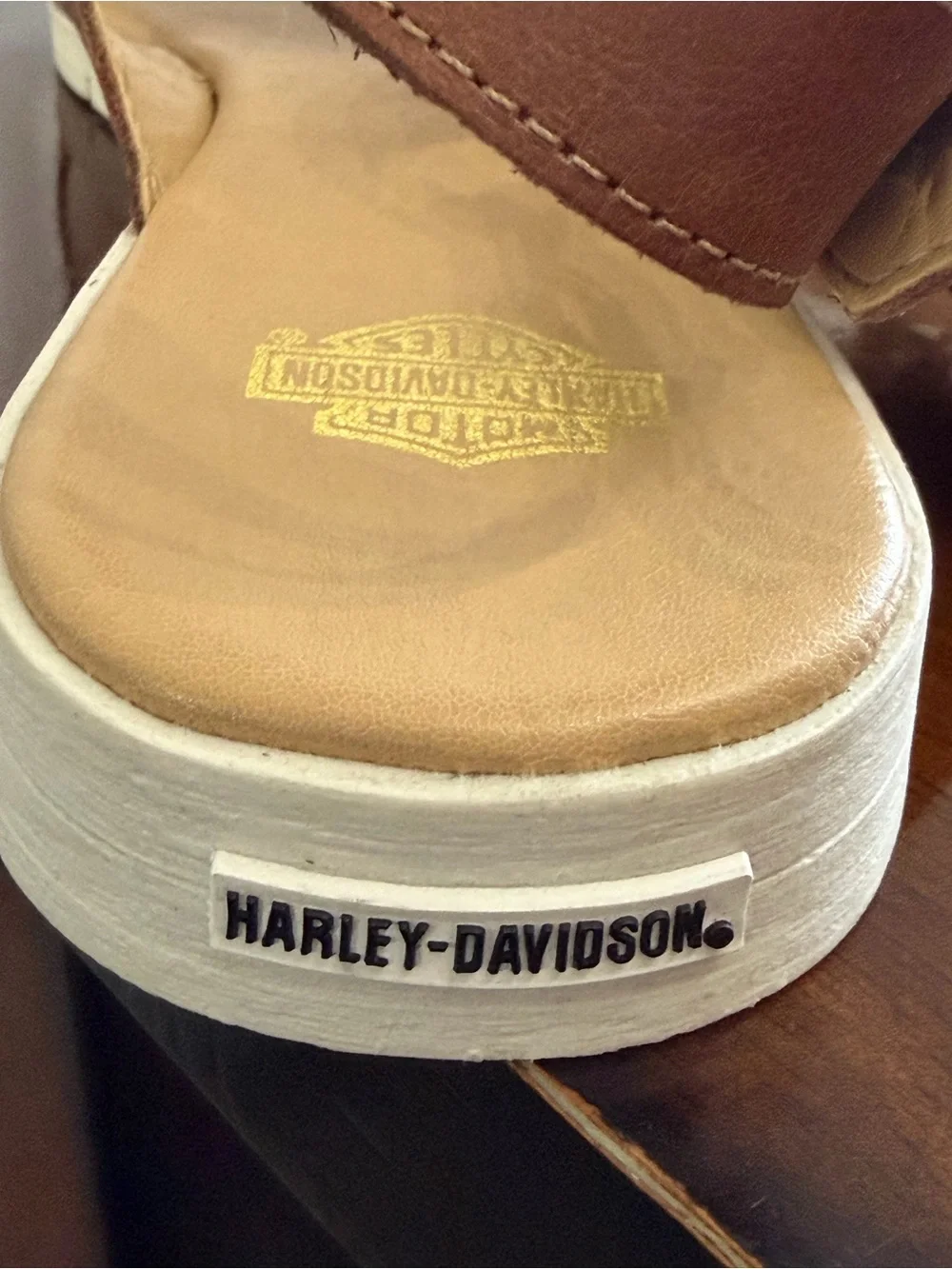 Harley-Davidson brown leather